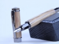 Supreme Fountain Pen - olive wood, open