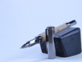 Vertex Pen - olive wood, open